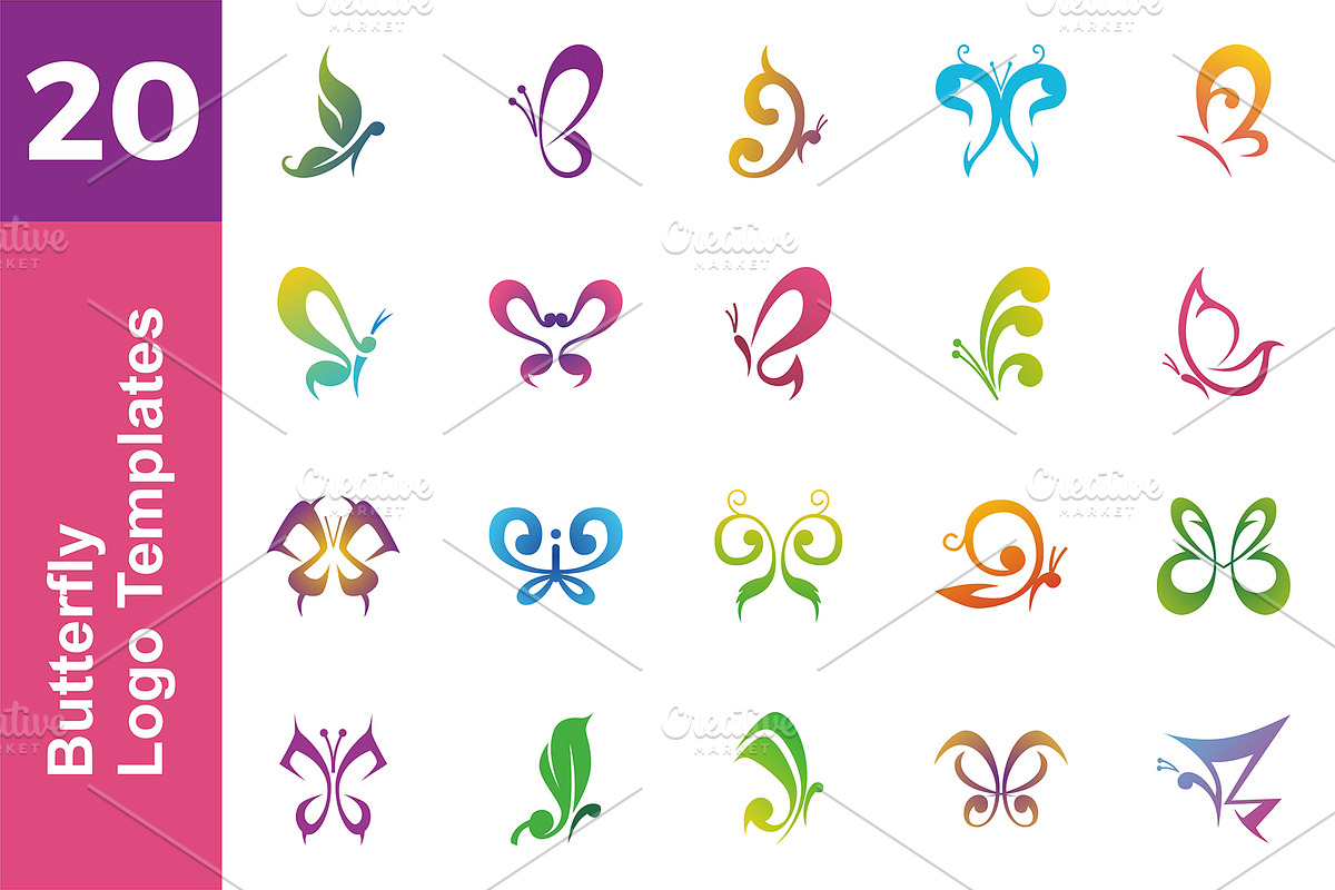 20 Logo Butterfly Templates Bundle in Logo Templates - product preview 8