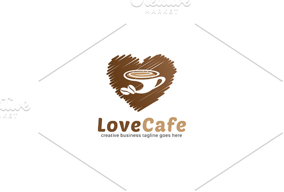 Love Cafe Logo in Logo Templates - product preview 1