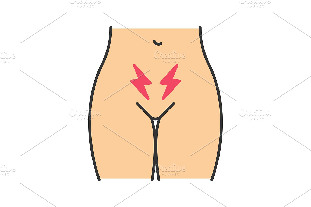 Menstrual cramps and pain color icon in Icons - product preview 8