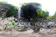 Beautiful tropical waterfall. vr360