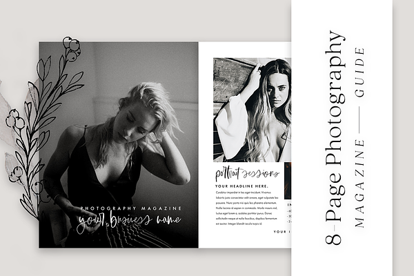 8-Page Photography Magazine Template