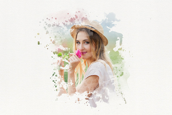 Watercolor Portrait Photo Masks in Photoshop Layer Styles - product preview 2