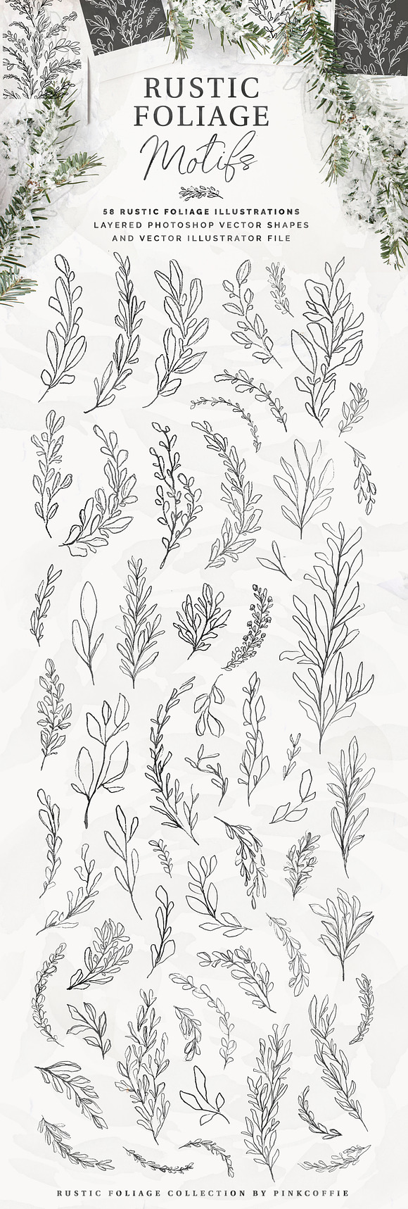 Rustic Patterns +58 Illustrations in Patterns - product preview 5