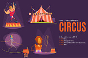 Circus Cartoon Set