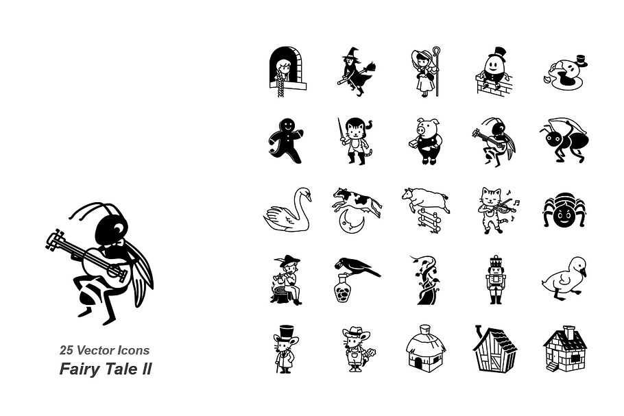 Fairy Tale II vector icons   in Icons - product preview 8
