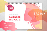 Minimal Calendar Design 2019