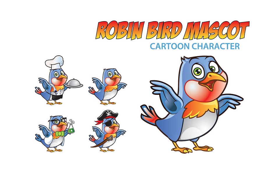 Robin Bird Mascot