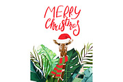 Christmas Tropical Card
