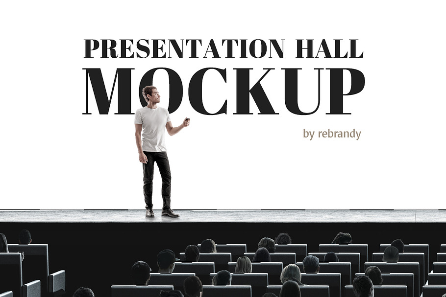Presentation Hall Mockup in Product Mockups - product preview 8