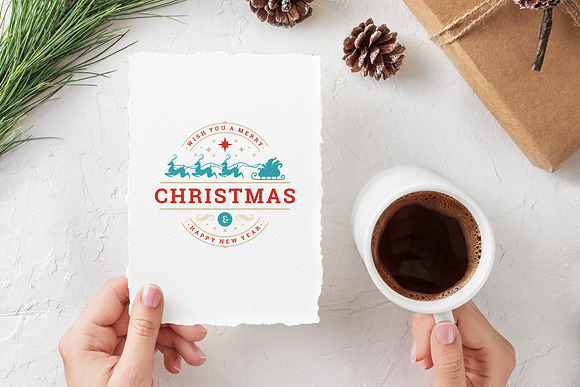 Christmas Retro Design Bundle in Illustrations - product preview 11