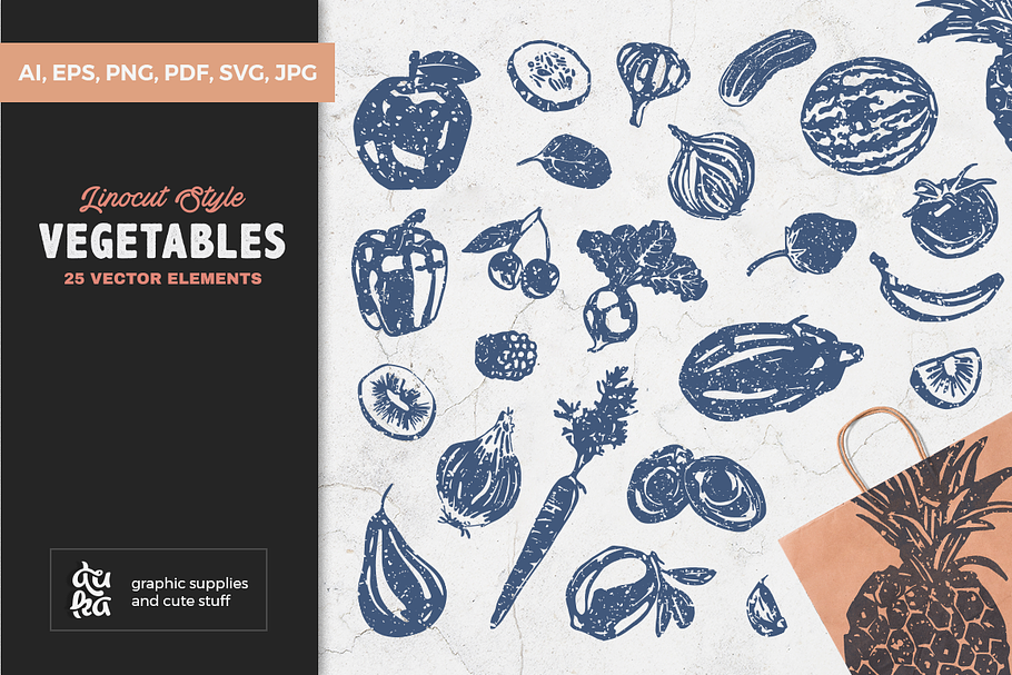 Vegetables  in Illustrations - product preview 8