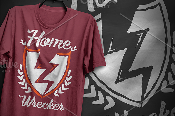 Home wrecker - T-Shirt Design in Illustrations - product preview 3