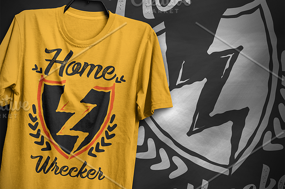 Home wrecker - T-Shirt Design in Illustrations - product preview 4