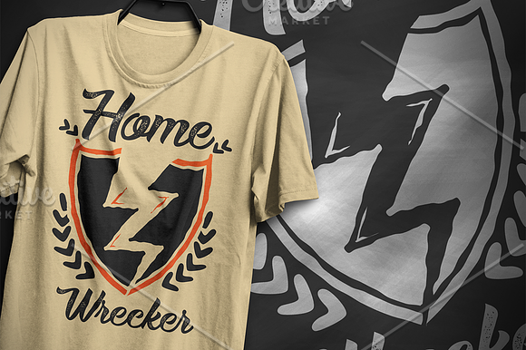 Home wrecker - T-Shirt Design in Illustrations - product preview 5