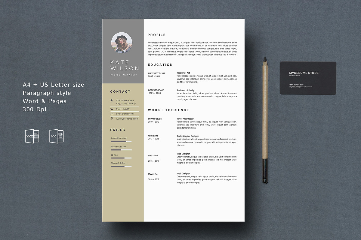 Resume Template + References Pages in Resume Templates - product preview 8