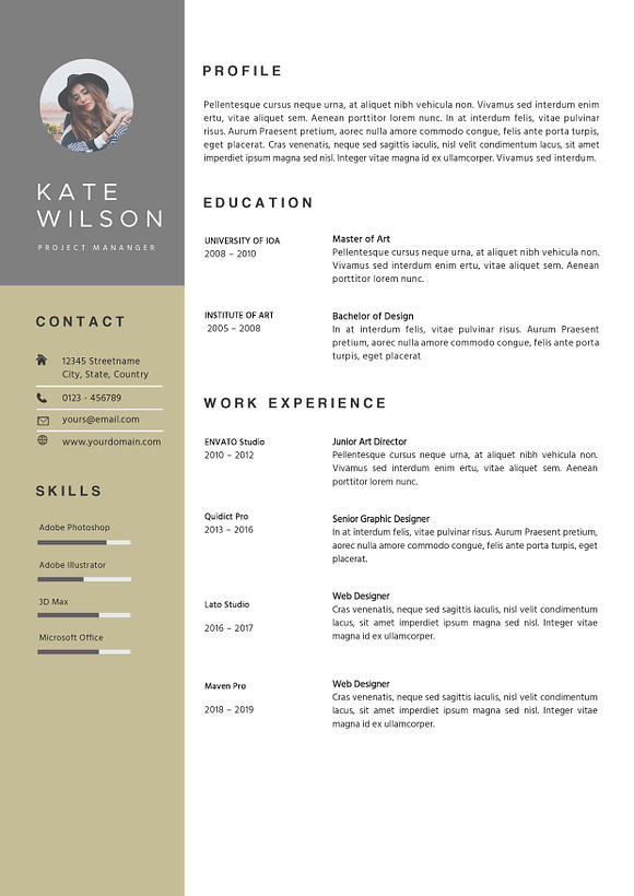 Resume Template + References Pages in Resume Templates - product preview 4