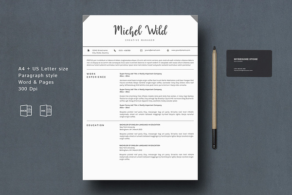 Modern Resume Template Pages
