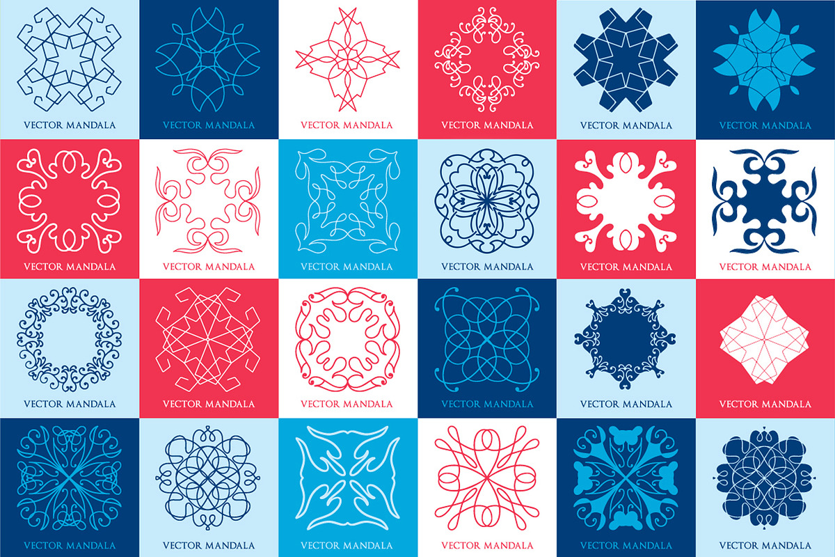 563 Mandala & Ornament Creator Set  in Logo Templates - product preview 8