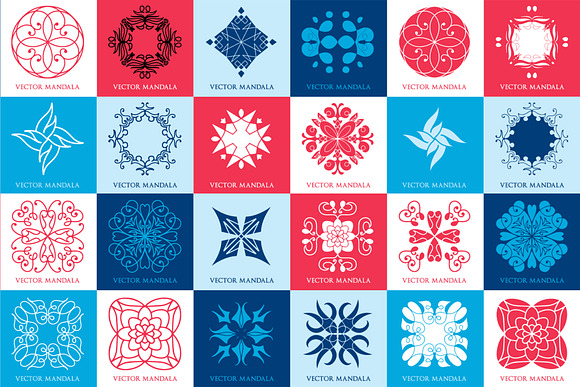 563 Mandala & Ornament Creator Set  in Logo Templates - product preview 1
