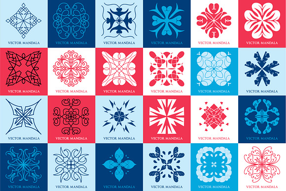 563 Mandala & Ornament Creator Set  in Logo Templates - product preview 2