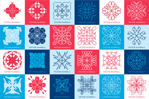 563 Mandala & Ornament Creator Set  in Logo Templates - product preview 3