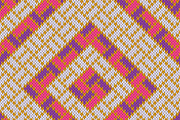 Rhombic knitted seamless pattern