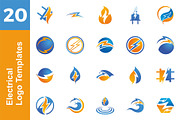 20 Logo Electrical Templates Bundle