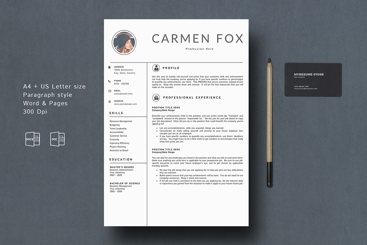 Resume/ CV Template in Resume Templates - product preview 8