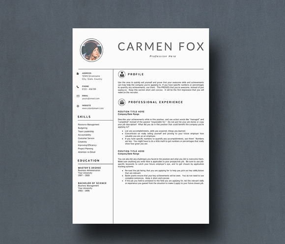Resume/ CV Template in Resume Templates - product preview 1
