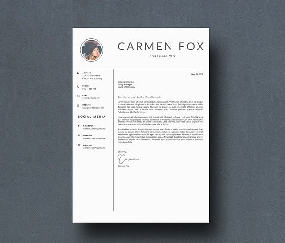 Resume/ CV Template in Resume Templates - product preview 5