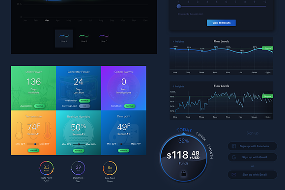 Charts / Controls UI Kit • Sketch in UI Kits and Libraries - product preview 3