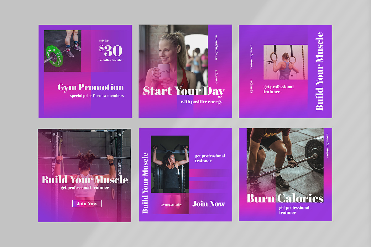 Your Gym - Social Media Kit in Instagram Templates - product preview 8