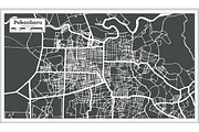 Pekanbaru Indonesia City Map