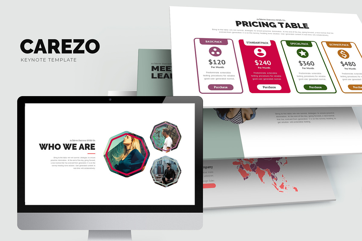 Carezo : Agency Studio Keynote in Keynote Templates - product preview 8