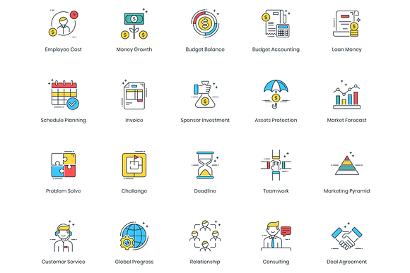 85 Modern Business Icons in Modern Icons - product preview 1