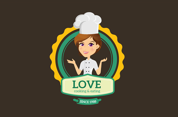 Love Cooking in Logo Templates - product preview 1