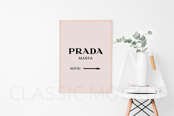 Large clean wooden frame mockup.PSD in Print Mockups - product preview 1