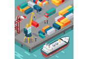 Container Terminal. Platform Supply