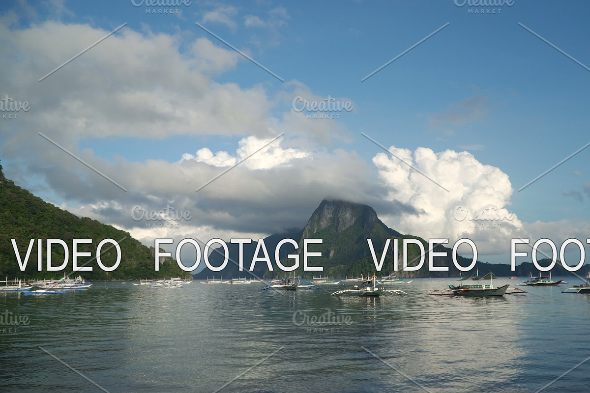 Seascape with island, mountains in Graphics - product preview 8
