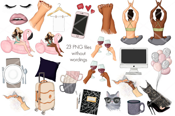 Planner Stickers Clipart Collection in Icons - product preview 2