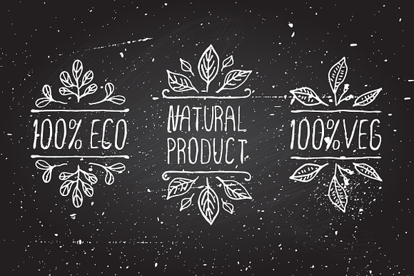 Natural Product Set- Hand-sketched in Illustrations - product preview 1