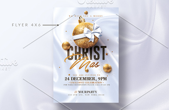 Christmas Invitations & Flyer  in Templates - product preview 2