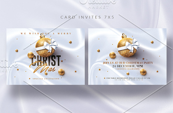 Christmas Invitations & Flyer  in Templates - product preview 3