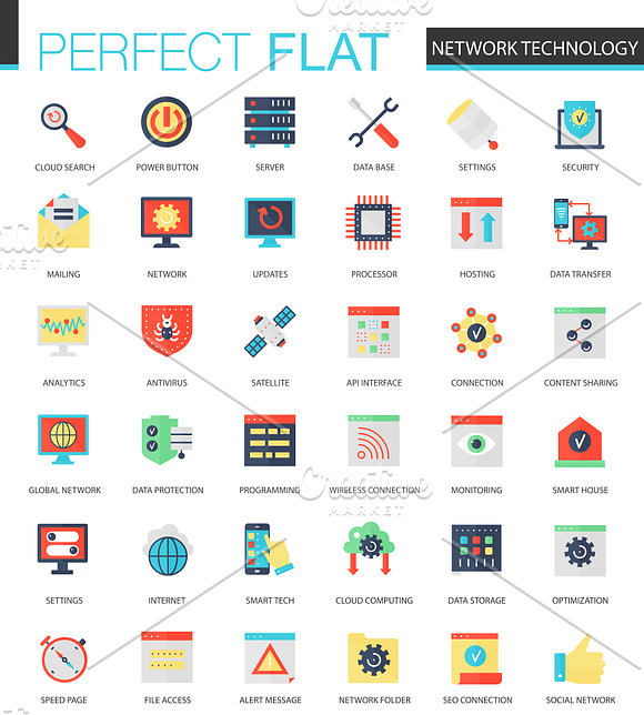 180 flat classic icons in Technology Icons - product preview 4