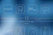 Set of stomatology icons