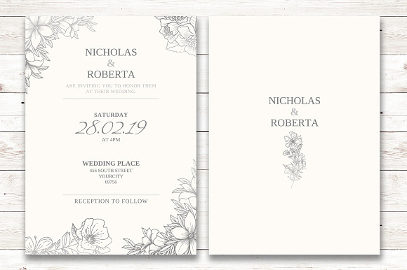 Wedding Invitation Suit in Wedding Templates - product preview 1