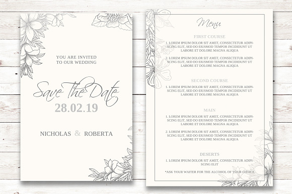 Wedding Invitation Suit in Wedding Templates - product preview 2