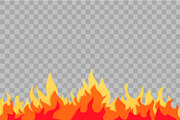 Cartoon fire vector illustration