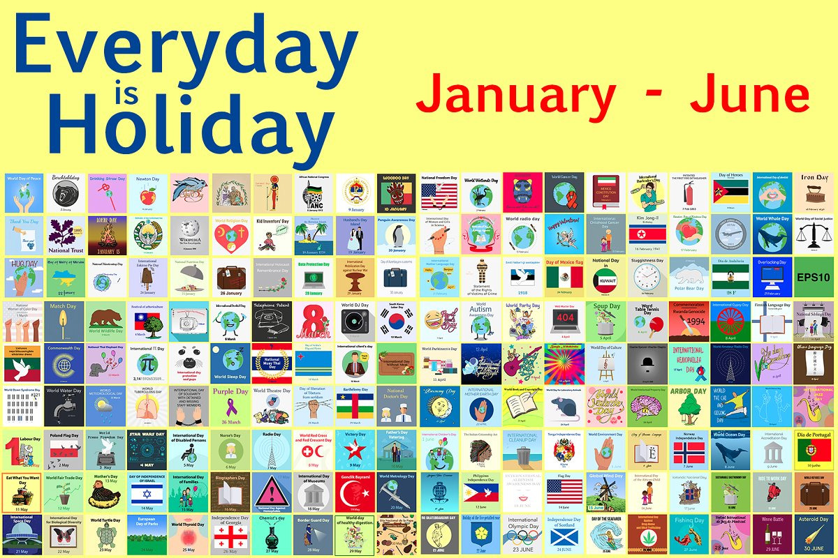 365 holidays cards + calendar 2019 in Card Templates - product preview 8