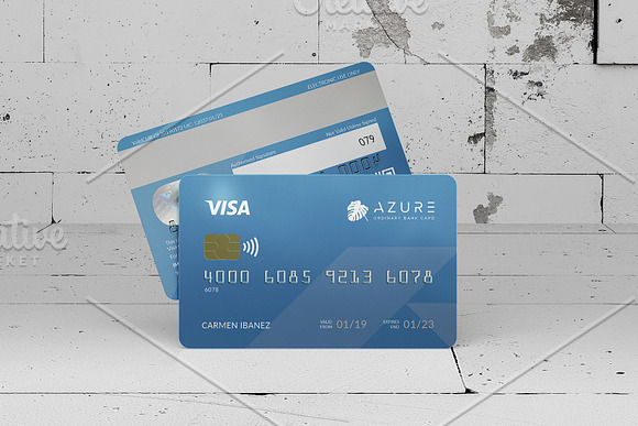 Azure Bank Card in Card Templates - product preview 3